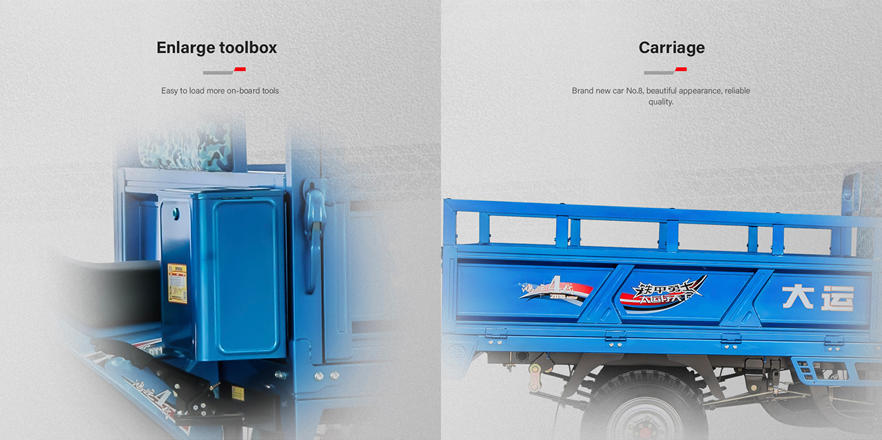 Motorized 3 Wheel Cargo Motorcycle